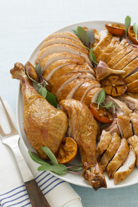 Herb-Rubbed Turkey with Chardonnay Gravy Herb-Rubbed Turkey with Chardonnay Gravy