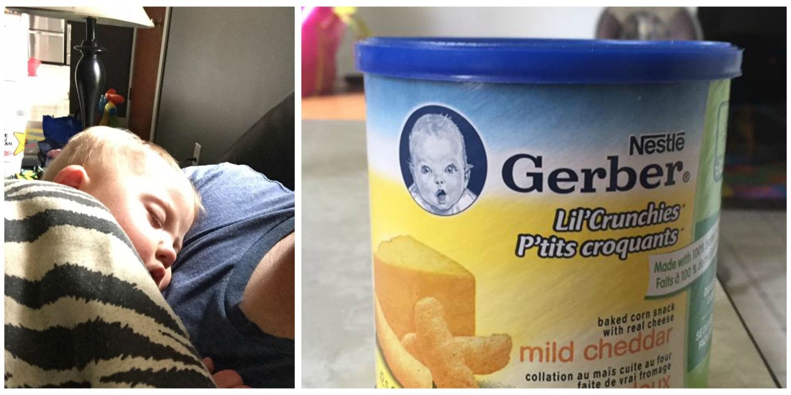 Dad Warns Parents to Read Baby Food Labels Closely Baby Girl Almost