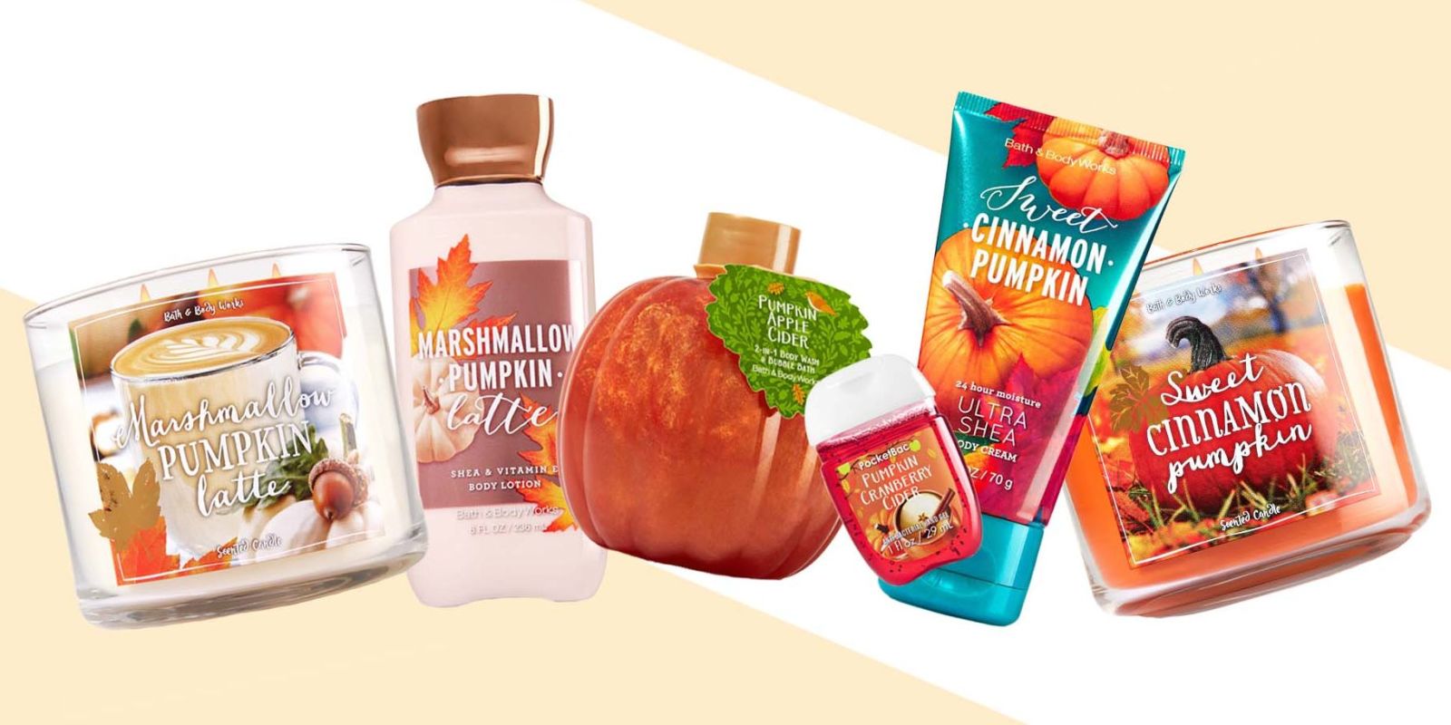 Bath and Body Works Perfect Pumpkins Collection Pumpkin Beauty Products