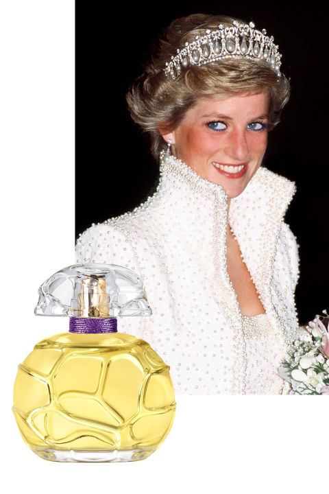 A more modern but no less indelible icon, Princess Diana walked down the aisle at St. Paul's Cathedral bathed in Quelques Fleurs, a floral scent featuring notes of tuberose, rose, and jasmine. (Rumors abound that she accidentally spilled the juice on her wedding dress while trying to top up just before getting out of the carriage.) Later in life, Princess Diana was a fan of 24 Faubourg by Hermès, created by in 1995 by perfumer Maurice Roucel and named for the address of the Hermès flagship store in Paris. A sunny scent, it contains notes of orange blossom, peach, gardenia, and amber.