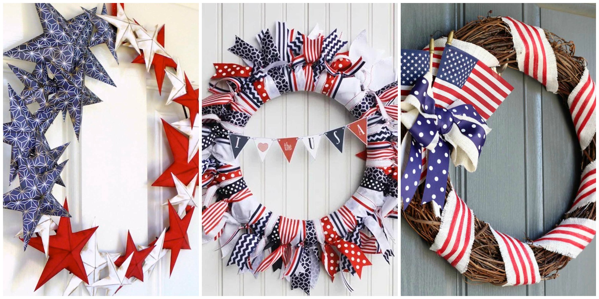 13 DIY 4th of July Wreaths - How to Make a Patriotic Wreath