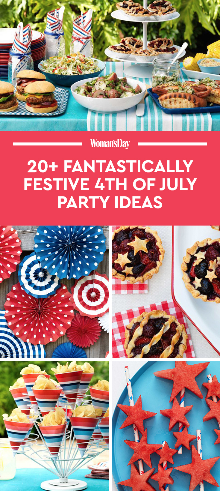24 4th of July Party Ideas Food & Decor for a Fourth of July Cookout