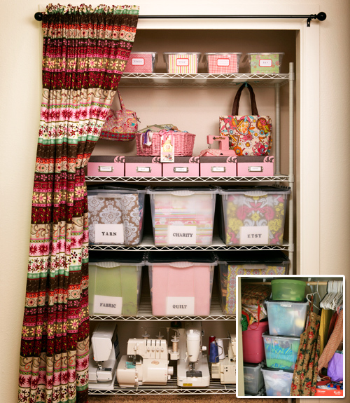 Craft Closet Storage Solutions Craft Closet Organization