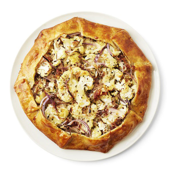 Ham, Cheese, and Cauliflower Galette Recipe