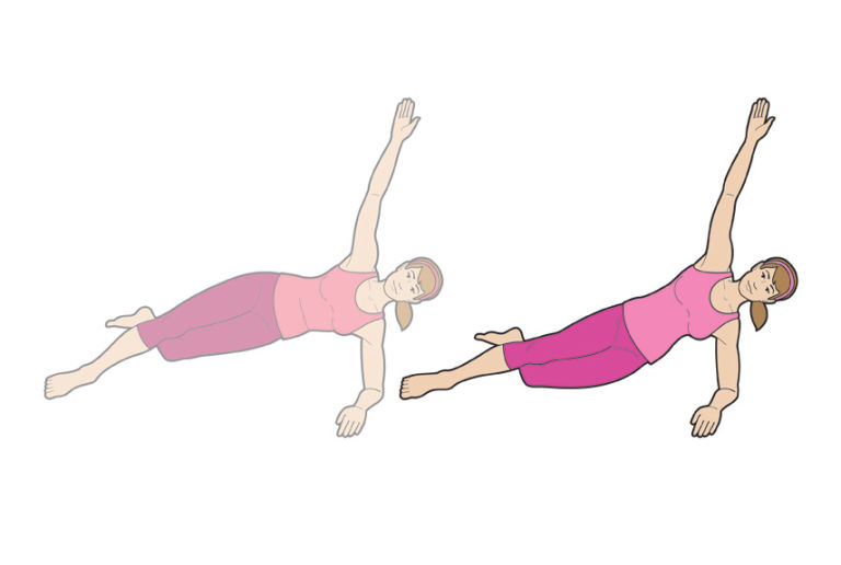 side hip drop exercise