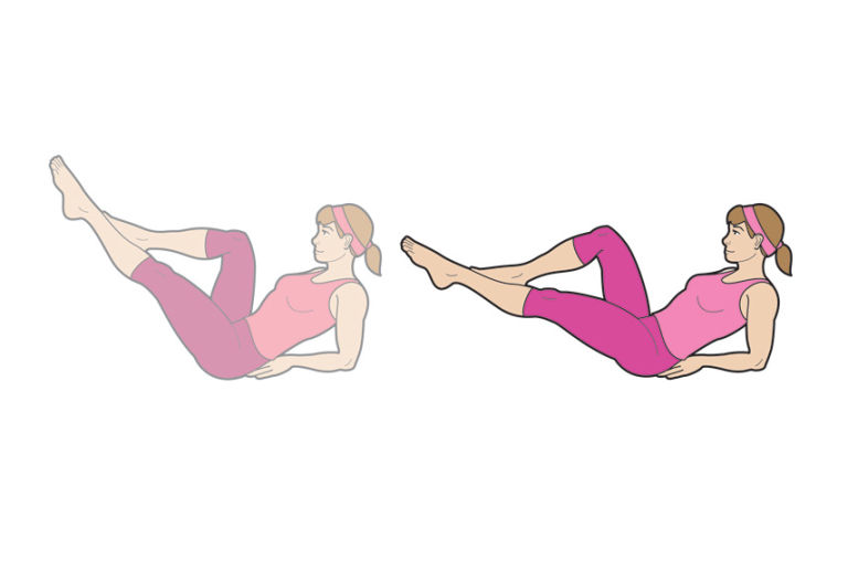 woman doing a leg lift